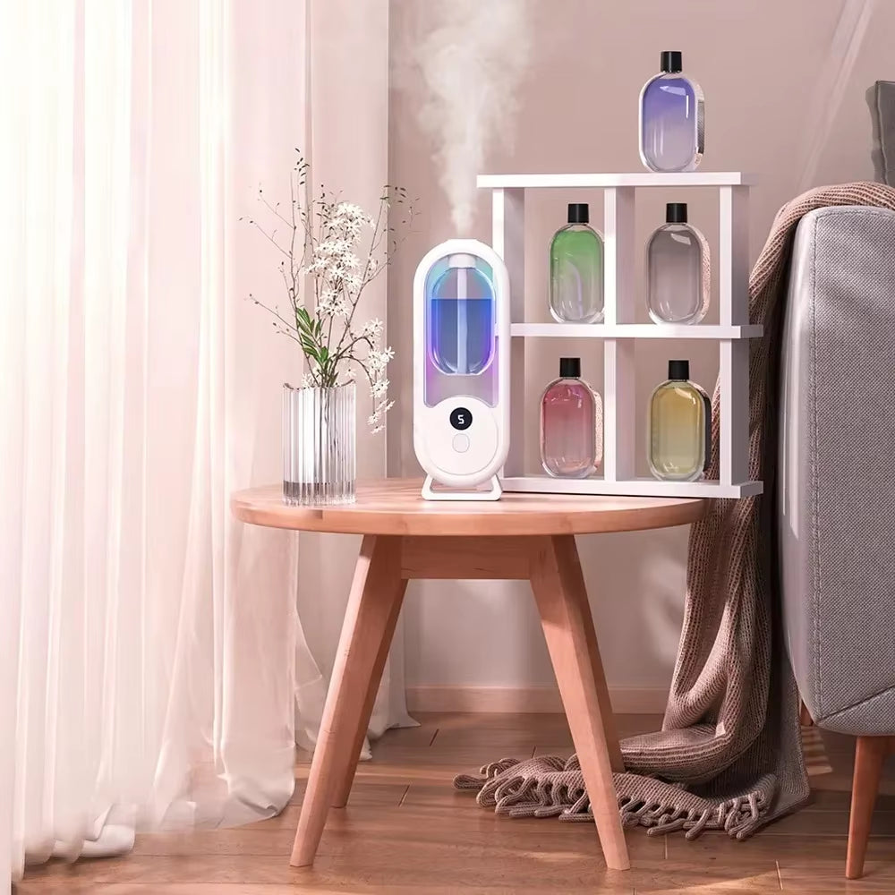 Aroma Diffuser Timed Essential Oil Rechargeable 5-Mode Aromatherapy Machine Auto Sprayer Living Room Bathroom Air Freshener