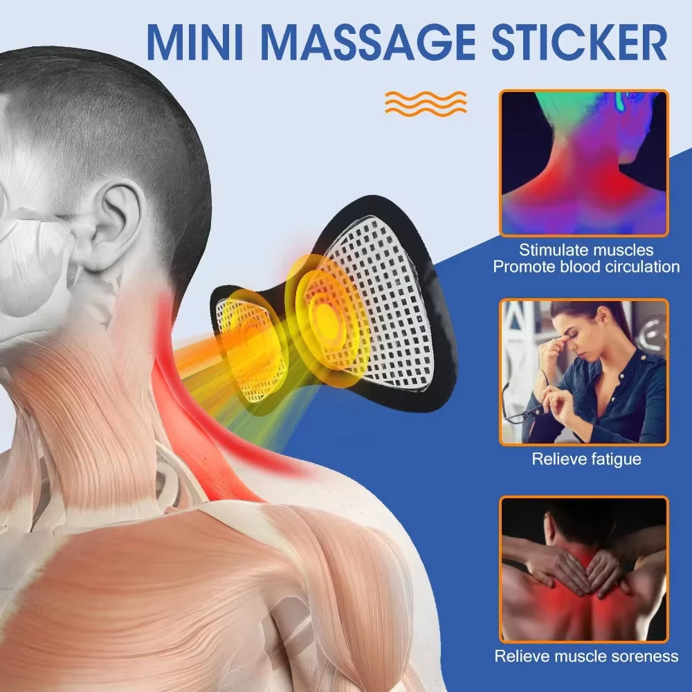 Massageador Elétrico Do Pescoço Do,Mini Massageador, Estimulador De Remendo Cervical Traseiro, Massageador Mat