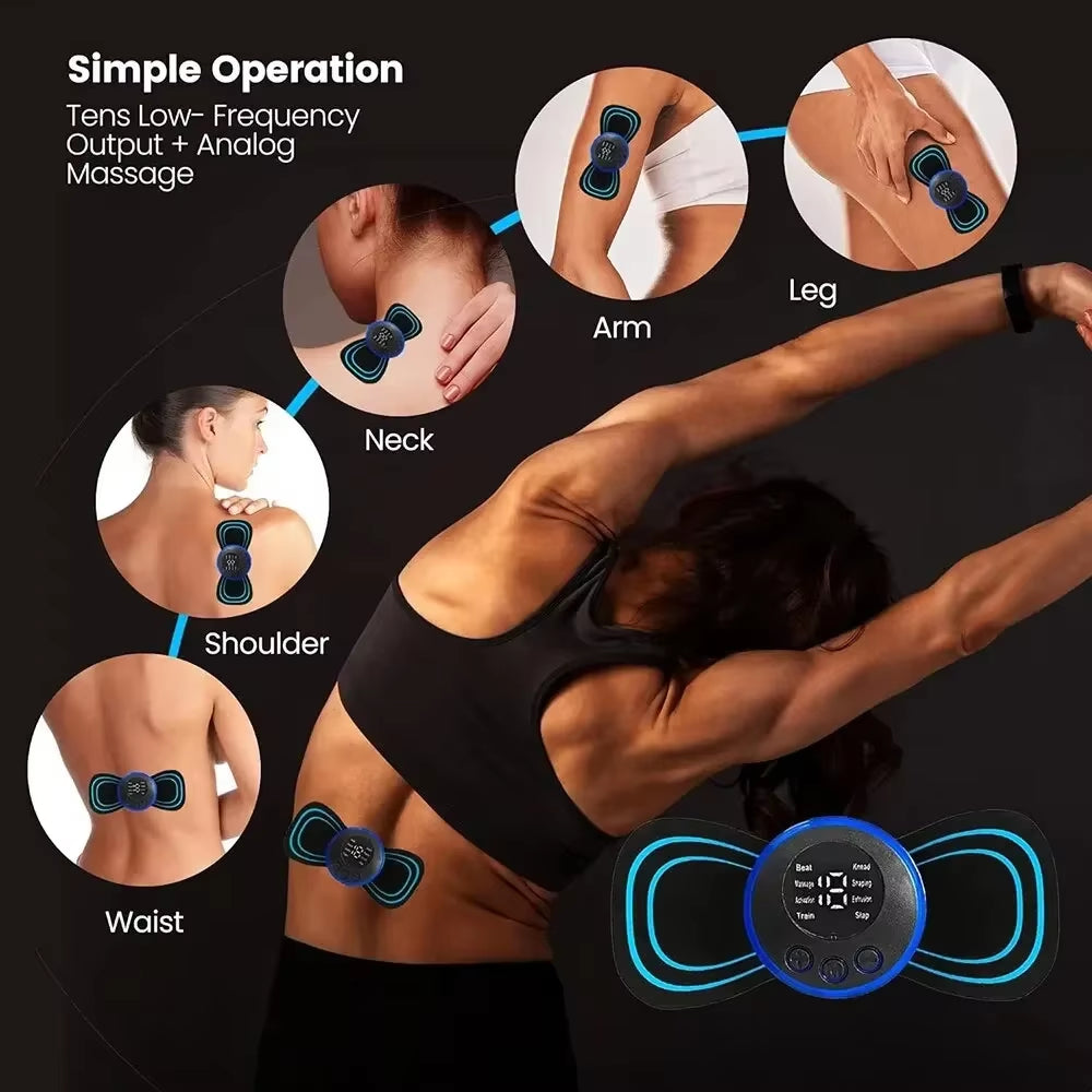 Massageador Elétrico Do Pescoço Do,Mini Massageador, Estimulador De Remendo Cervical Traseiro, Massageador Mat