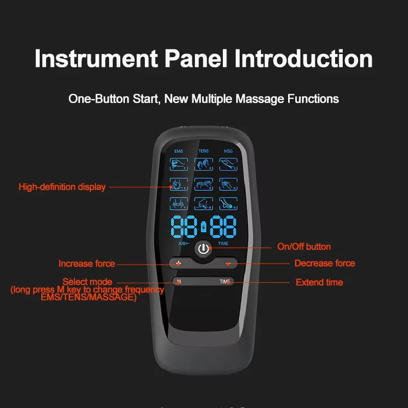 Physiotherapy Tens Muscle Stimulator Electric EMS Acupuncture Body Massage Digital Therapy Slimming Machine Electro Stimulator