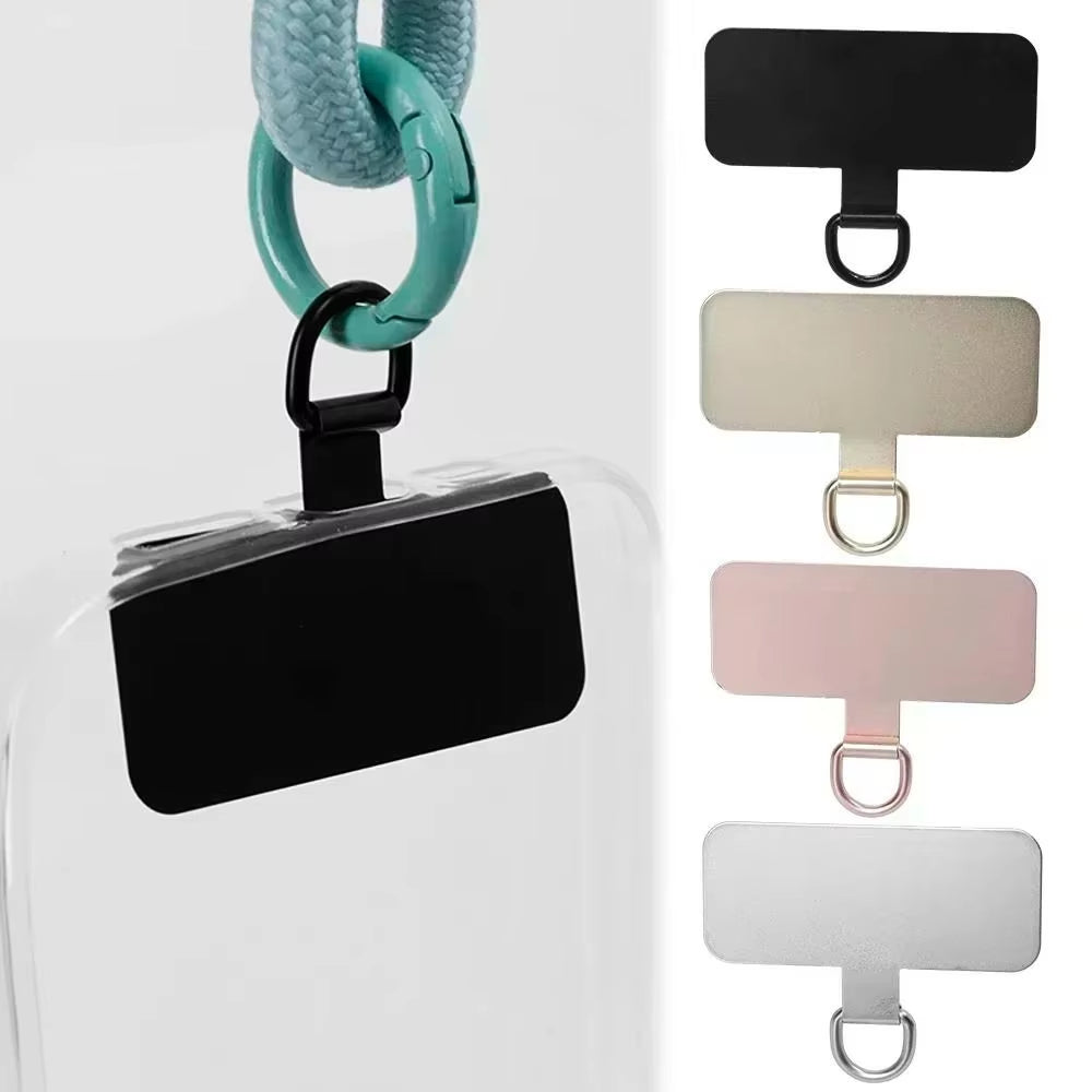 Metal Phone Lanyard Gasket Patch Universal Card Cell Phone Hanging Piece Patch Sling Tether Tab