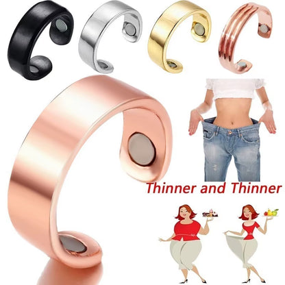 Anti Snoring Device Ring Magnetic Slimming Ring Weight Loss Health Care Fitness Jewelry Burning Weight Therapy Finger Ring