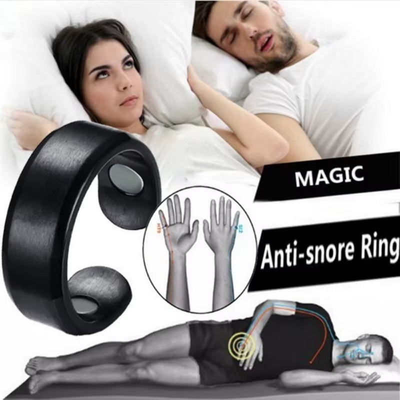 Anti Snoring Device Ring Magnetic Slimming Ring Weight Loss Health Care Fitness Jewelry Burning Weight Therapy Finger Ring