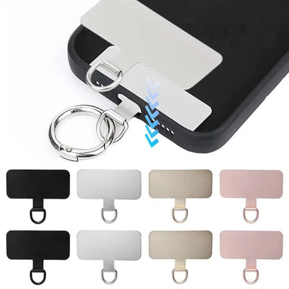 Metal Phone Lanyard Gasket Patch Universal Card Cell Phone Hanging Piece Patch Sling Tether Tab