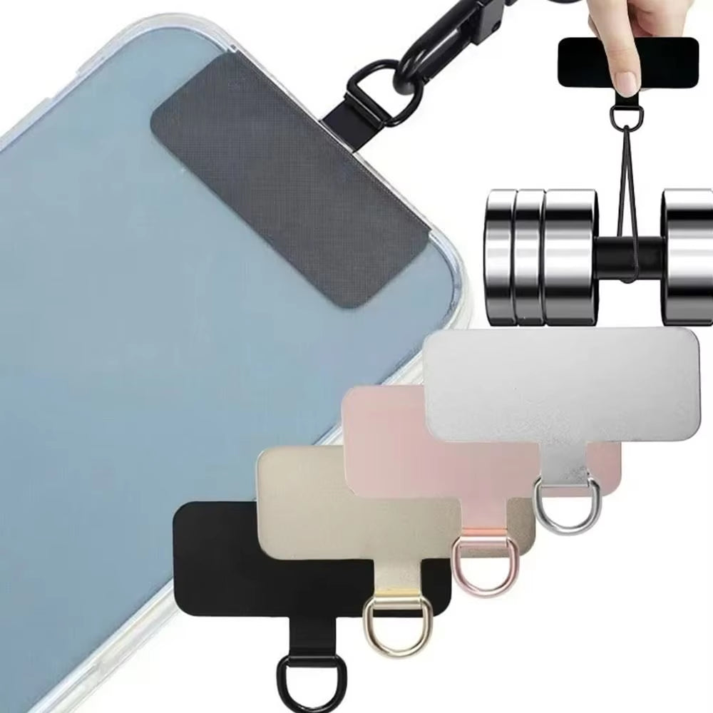Metal Phone Lanyard Gasket Patch Universal Card Cell Phone Hanging Piece Patch Sling Tether Tab