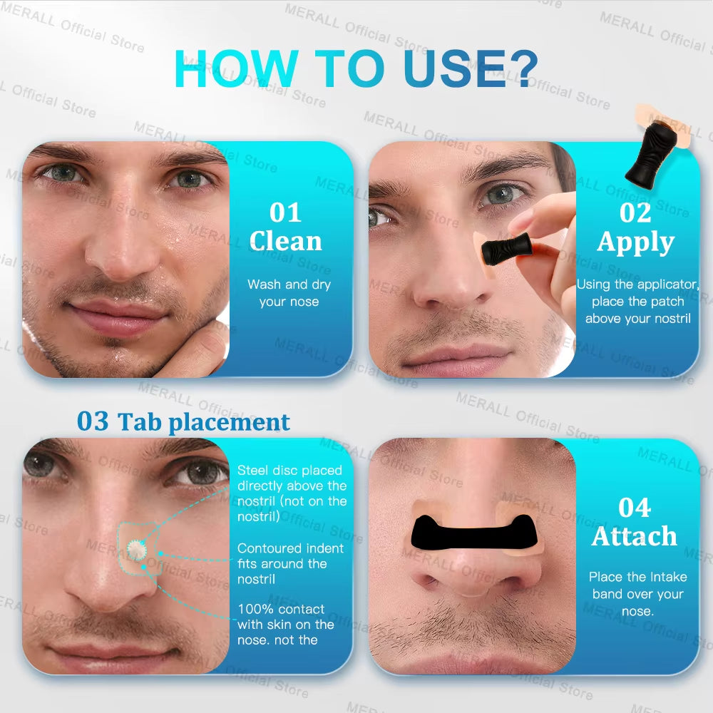 15/35Pairs Magnetic Nasal Strips Nasal Breathing Dilators Kits Increase Air Intake Improve Sleeping Reduce Snoring